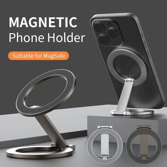 FlexiMag Pro - Foldable Magnetic Phone Holder for Magsafe & Universal Use